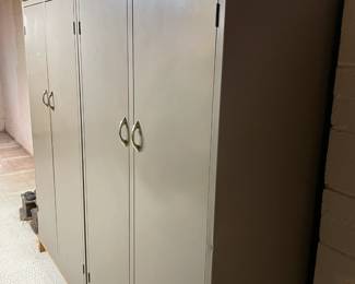 Large metal storage units.