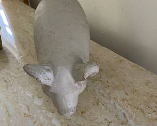 Selection of pig figurines.