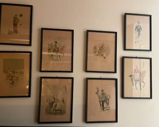 Set of antique prints.