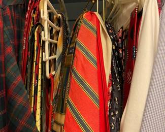Collection of ties.