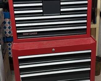 Craftsman tool box on wheels.