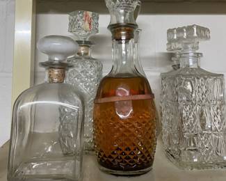 Decanters.