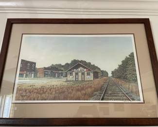 Pair of Henry Barnes framed artwork.