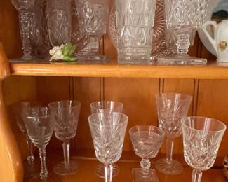 Huge selection of glassware.