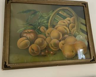 Vintage painting of fruit.
