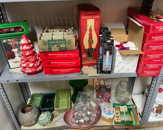 Vintage holiday items.