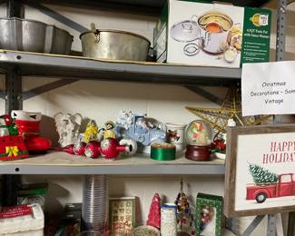 Vintage holiday items.