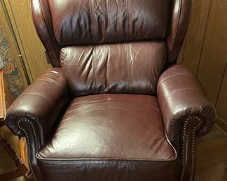 Leather armchair.