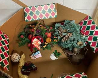 Vintage holiday items.