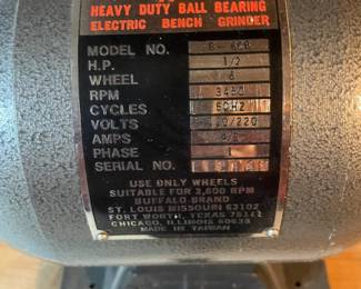 BuffalO bench grinder.