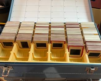 Slide case with slides.
