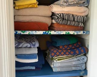 Towels and sheet sets.