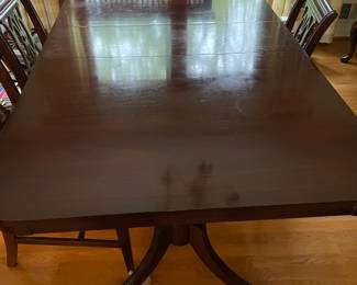 Antique dining room table.