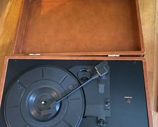 Turntable in case.