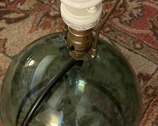 Glass buoy lamp.