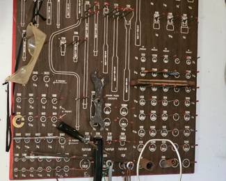 VINTAGE CHALLENGER BY PROTO SOCKET, RATCHET DISPLAY BOARD ORGANIZER 24" X 24"