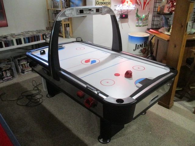 Air Hockey Table with Electronic Scoreboard 