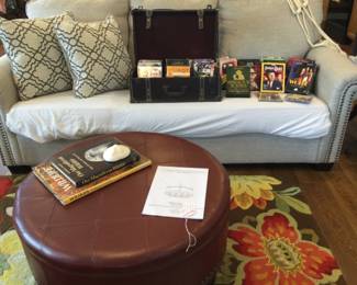 Recently purchased round Ottoman with storage