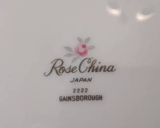 Set of Rose China Gainsborough 
