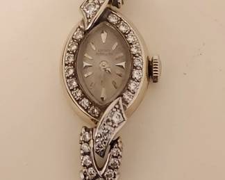  GIRARD PERREGAUX 14k Gold Ladies Diamond Watch 