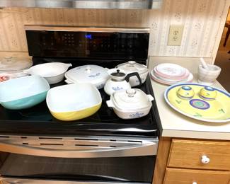 Vintage  Pyrex and Corning  Ware