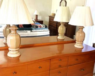 MCM Harmony House 1950's Dresser with Mirror