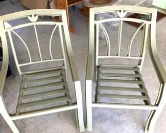 Set of 4 Metal Chairs