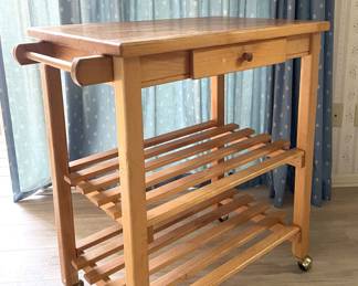 Small Wooden Island/Work Table