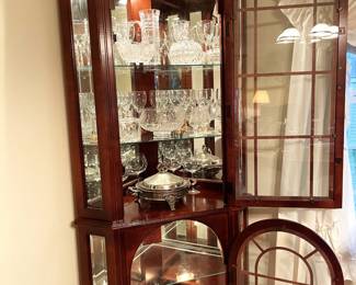 Cut Crystal; Silverplate  Covered Casserole