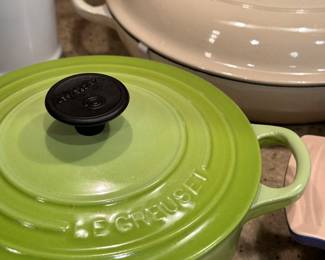 Le Creuset pots 