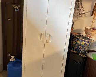 small metal cabinet, vintage