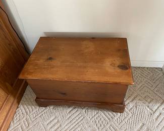 wooden trunk, vintage