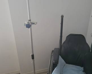 wheel chair adjustable leans back