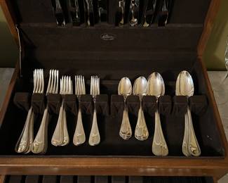 Christofle flatware, service for 8, never used.