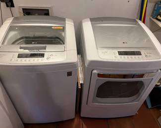 LG washer and dryer