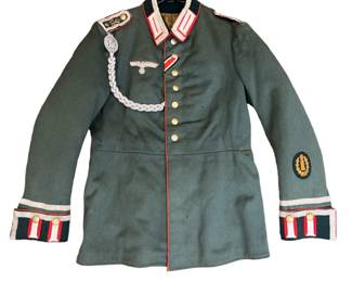 WWII German Artillery Third Reich First Sergeant Dress Tunic