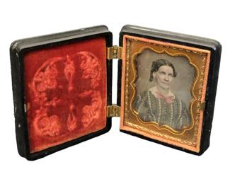 Civil War Daguerreotype Portrait Gutta Percha Case