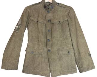 WWI U.S. Quartermaster Sergeant Wool Tunic
