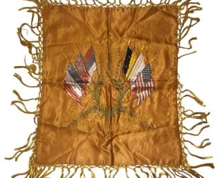 WWI French Victory Silk Souvenir