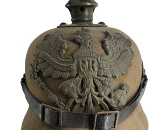 WWI German Felt NCO Prussian Pickelhaube