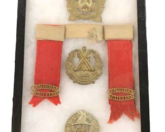 WWII Canadian Cap Badges & Sock Tassels