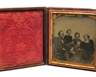 Sixth Plate Daguerreotype of Family Portrait