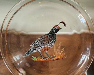 Lynn Chase, Vintage Game Bird Glass Plate Collection