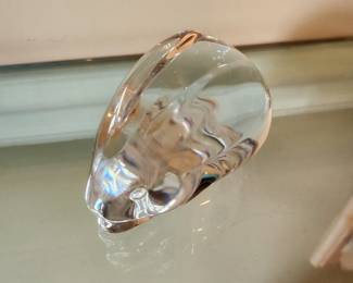Tiffany & Co. Crystal Bunny Paperweight
