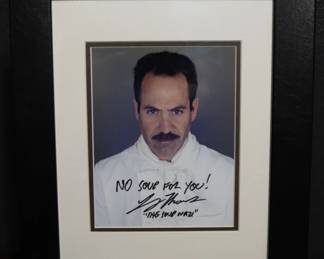 "No Soup For You" - Larry Thomas Signed Seinfeld TV Show Memorabilia, The Soup Nazi Autograph
