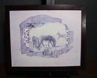 African Odyssey: Zebras Print By Joyce Combs