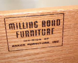 Elegant Vintage Milling Road By Baker Furniture Wooden Desk