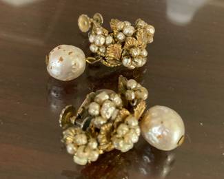 Miriam Haskell clip earrings 