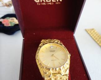 VTG GRUEN Mans Bezel quartz Watch