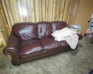 Clean sofa.....nice size for living room or downstairs